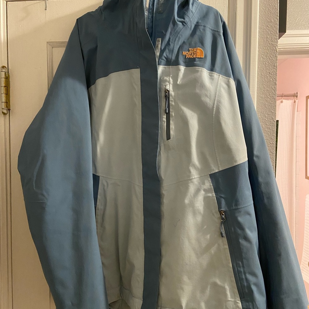 The North Face Blue and Light Blue Jacket